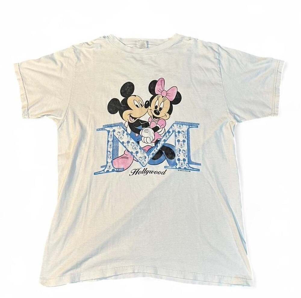 Vintage 90s Mickey & Minnie Mouse Hollywood T-Shirt Sherry's Best XL